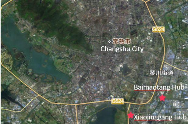 Figure 1. Location of the Baimaotang Hydraulic Hub Project