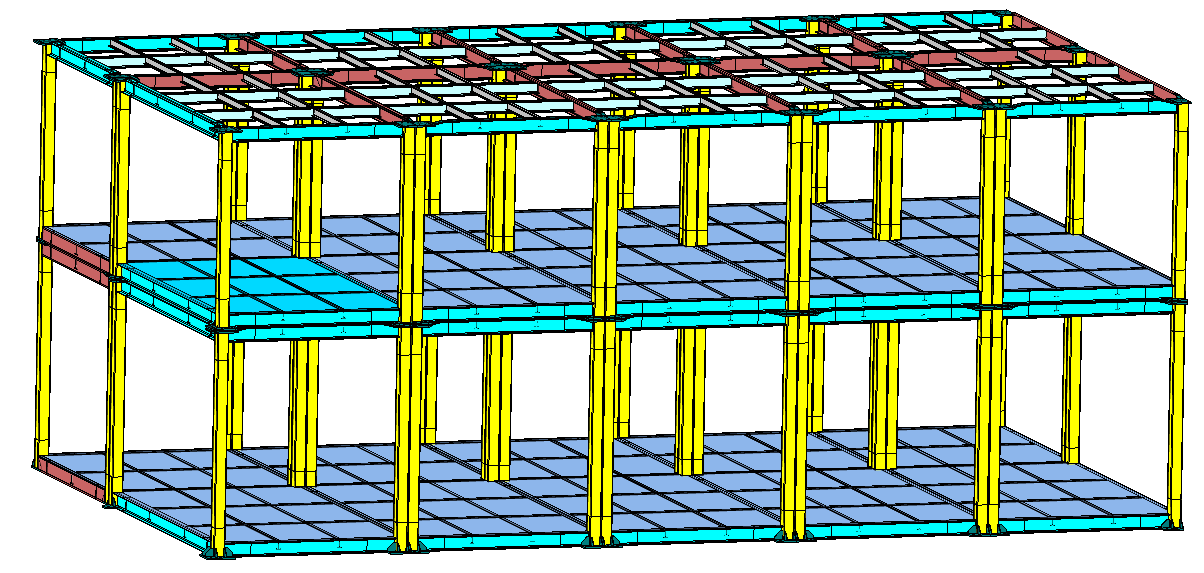 Figure 2. Typical modular steel structure system.