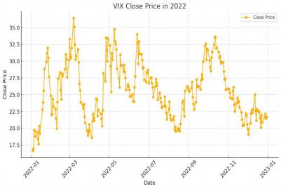 Figure 4. VIX Close Price in 2022