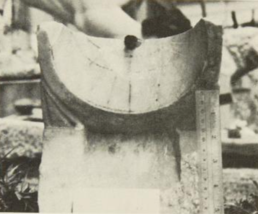 Figure 4. Conical sundial. Gibbs, Plate 32, p. 245 [8].